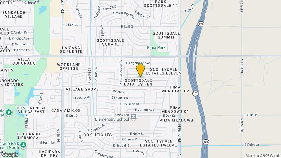 8516 E Cambridge Ave, Unit 2 Mapa y Detalles de la Ubicación