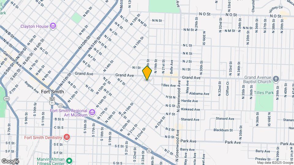 723 N 19th St Map and Location Details