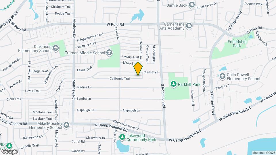 1010 California Trail Map and Location Details