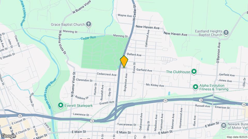 347 Garfield Ave Map and Location Details