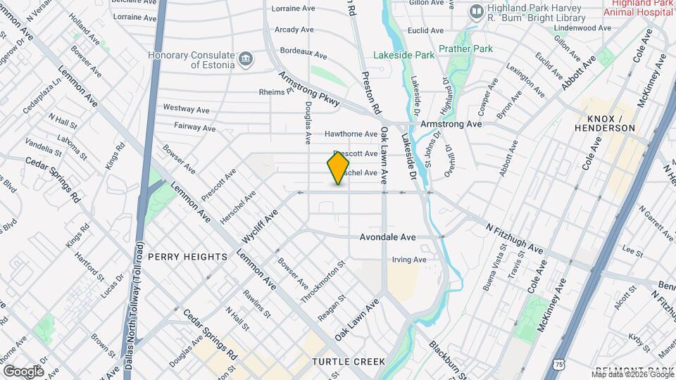 4145 Wycliff Ave Mapa y Detalles de la Ubicación