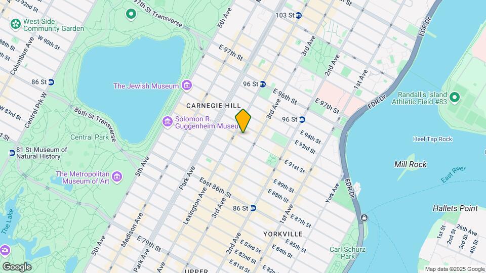 155 E 91st St Map and Location Details