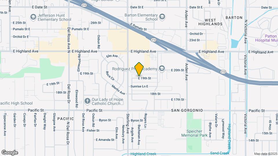 2056 E 19th St Map and Location Details