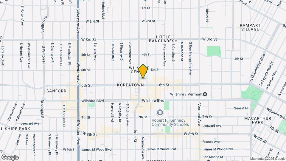 540 Normandie Ave Map and Location Details