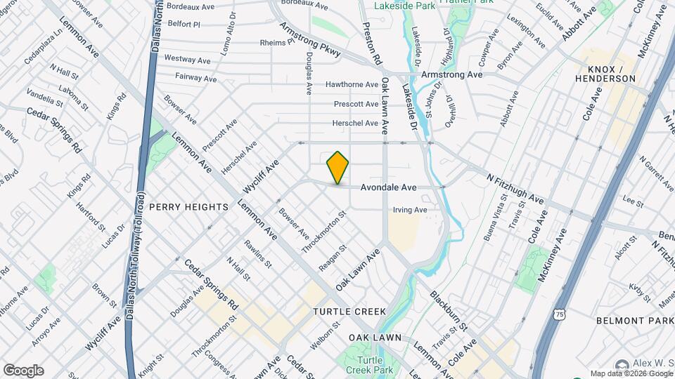 4114 Avondale Ave Map and Location Details