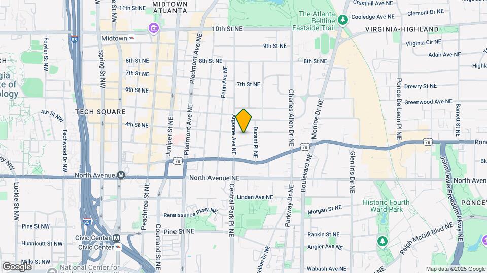 317 4th St NE, Unit C Map and Location Details