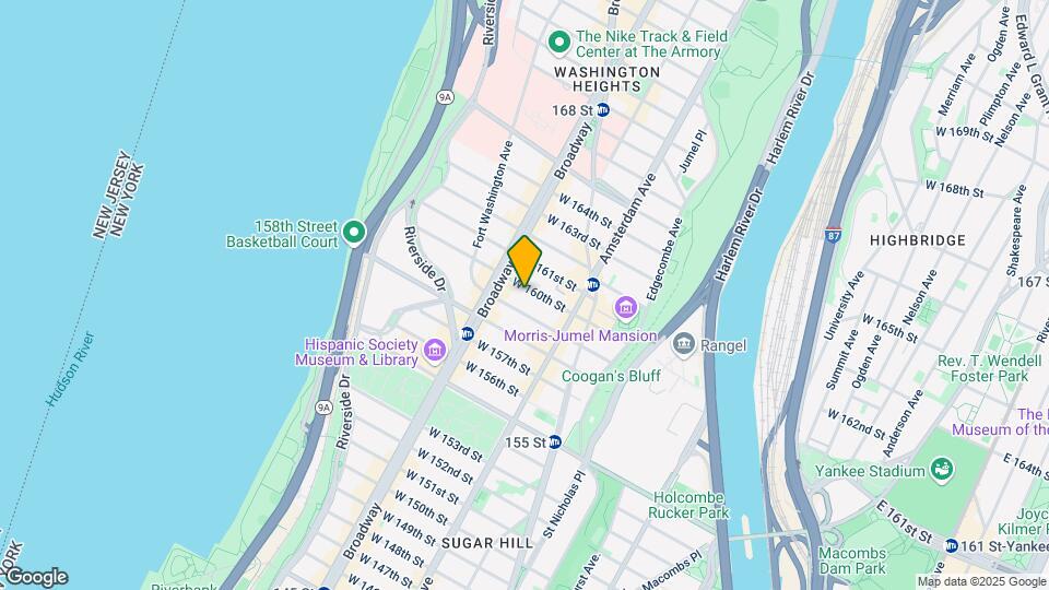 552 W 160th St Mapa y Detalles de la Ubicación
