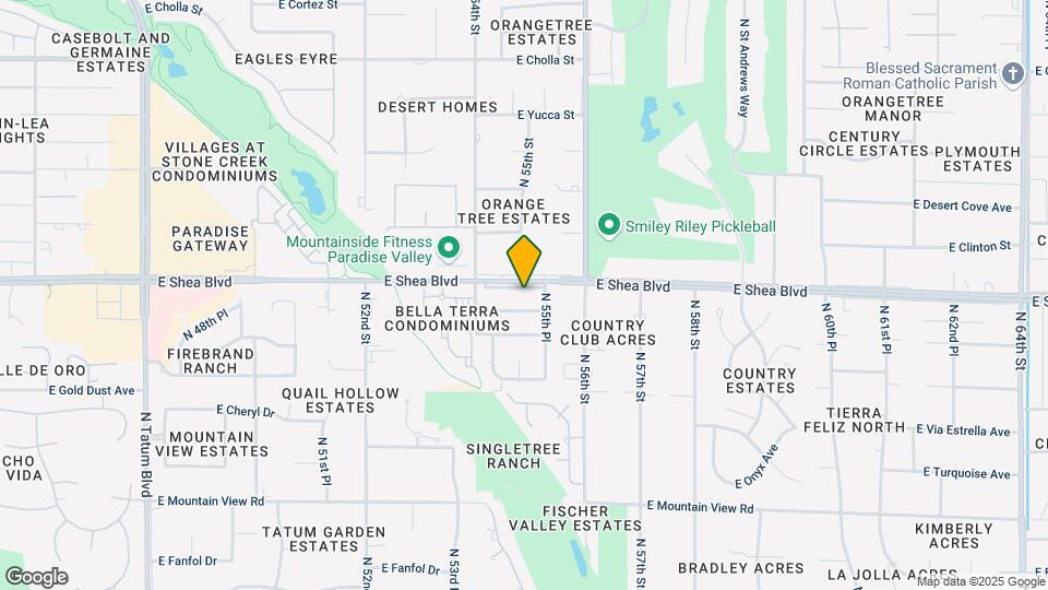 5501 E Shea Blvd Map and Location Details