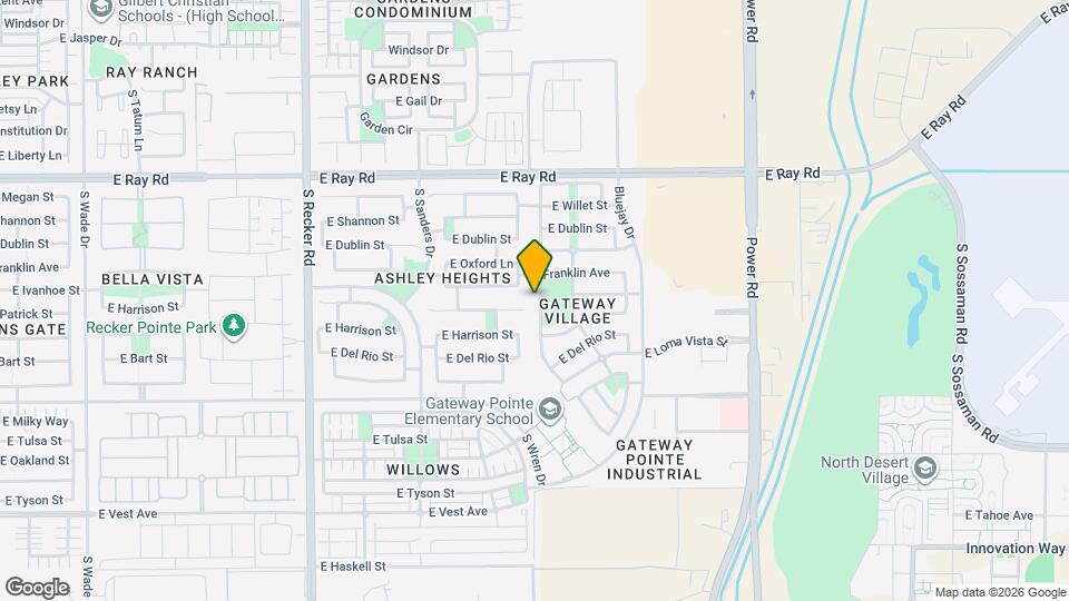 1832 S Falcon Dr Map and Location Details