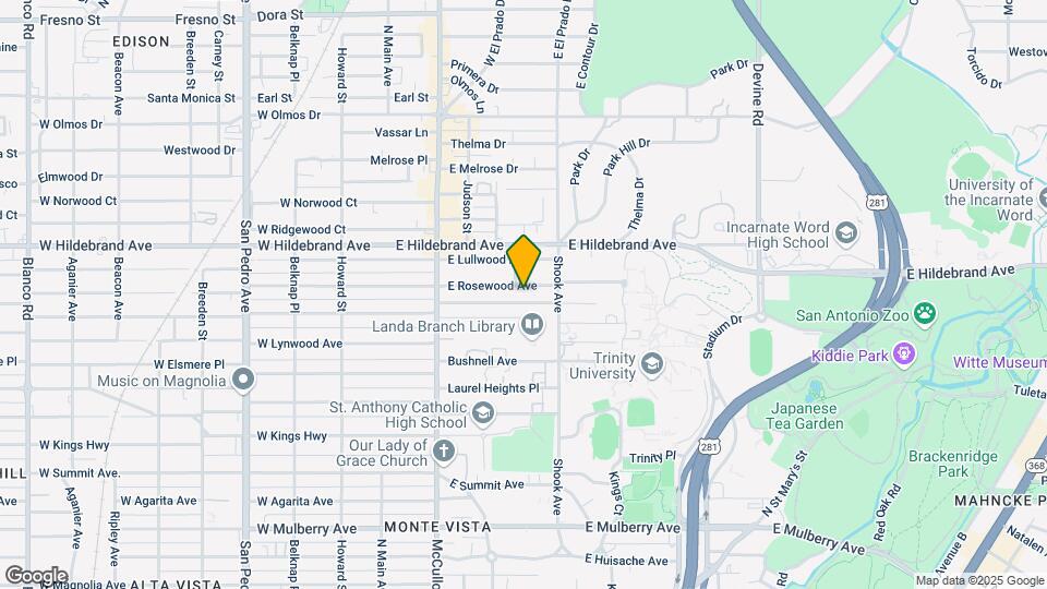 308 E Rosewood Ave Mapa y Detalles de la Ubicación