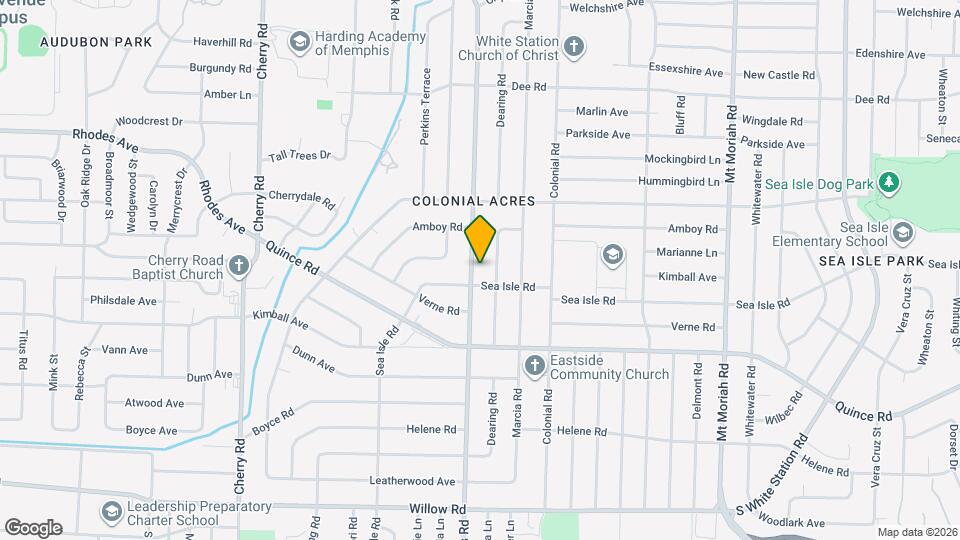 1376 S Perkins Rd Map and Location Details