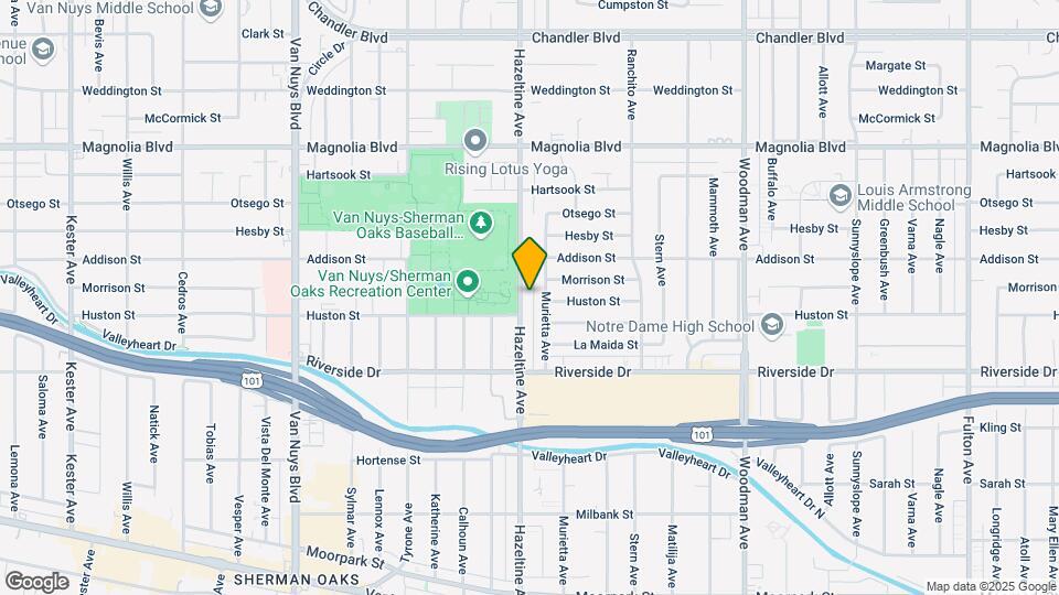 4916 Hazeltine Ave Mapa y Detalles de la Ubicación