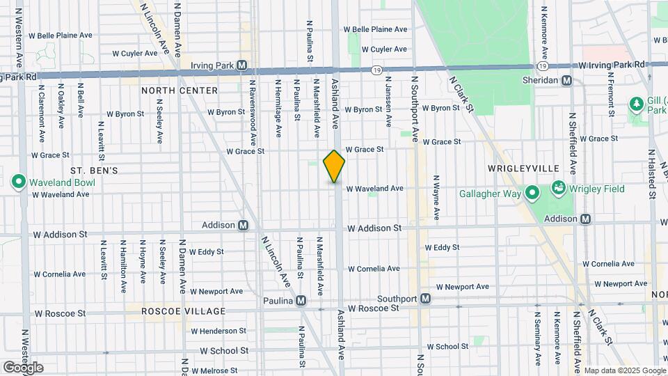 1607 W Waveland Ave Map and Location Details
