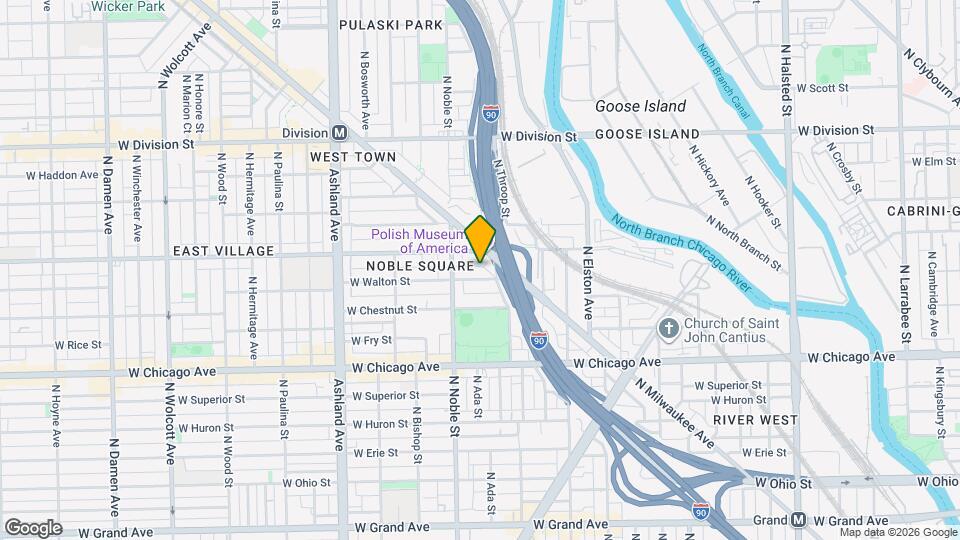 1340 W Walton St, Unit 1W Map and Location Details