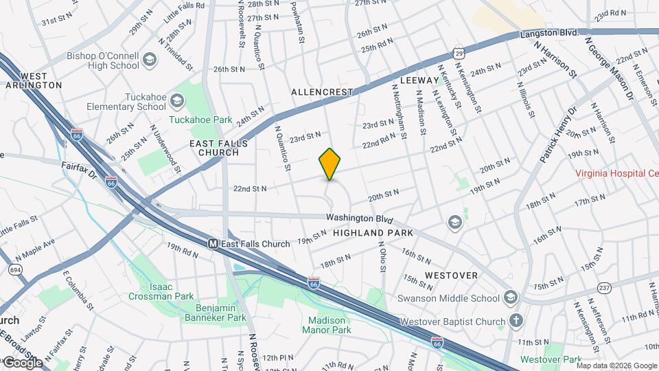 2115 N Potomac St Map and Location Details