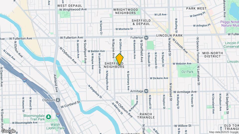 1139 W Webster Ave Map and Location Details