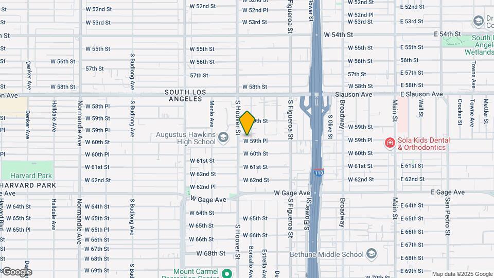 713 W 59th Pl Map and Location Details