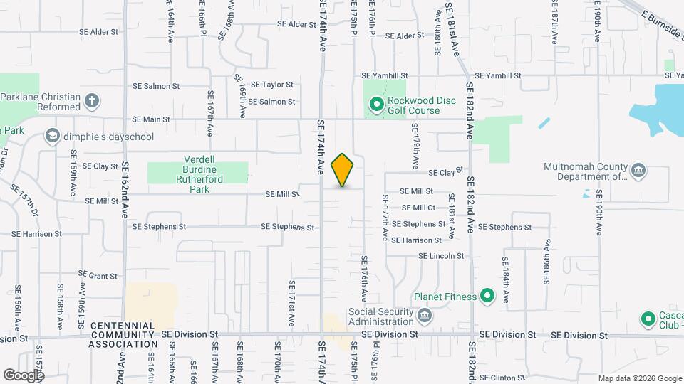 17450 SE Mill St Map and Location Details