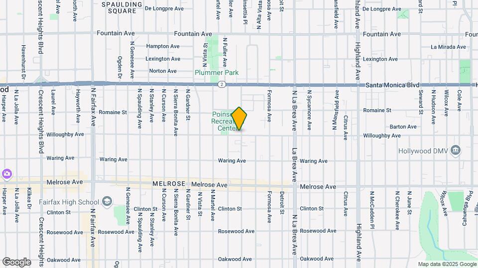 7301 Willoughby Ave Map and Location Details