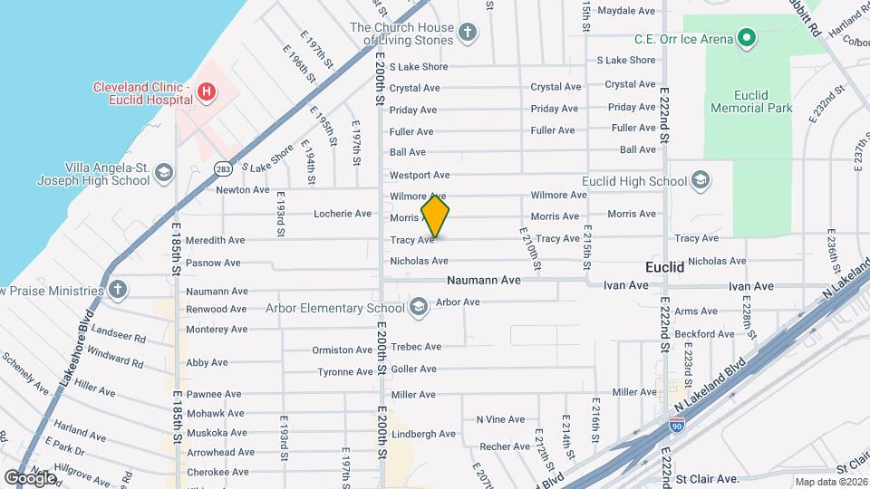 20400 Tracy Ave Map and Location Details