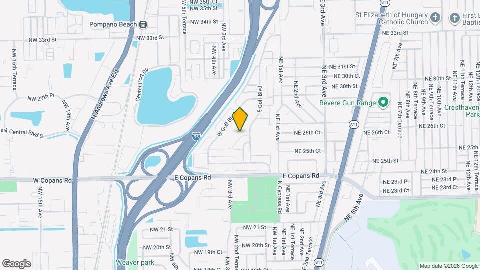 201 S Golf Blvd Map and Location Details