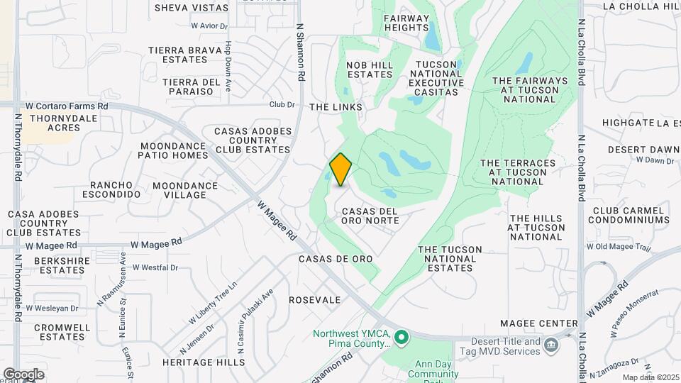 8135 N Casas Way Map and Location Details