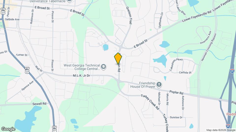 27 E Newnan Rd Map and Location Details