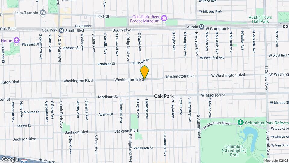 257 W Washington St Mapa y Detalles de la Ubicación