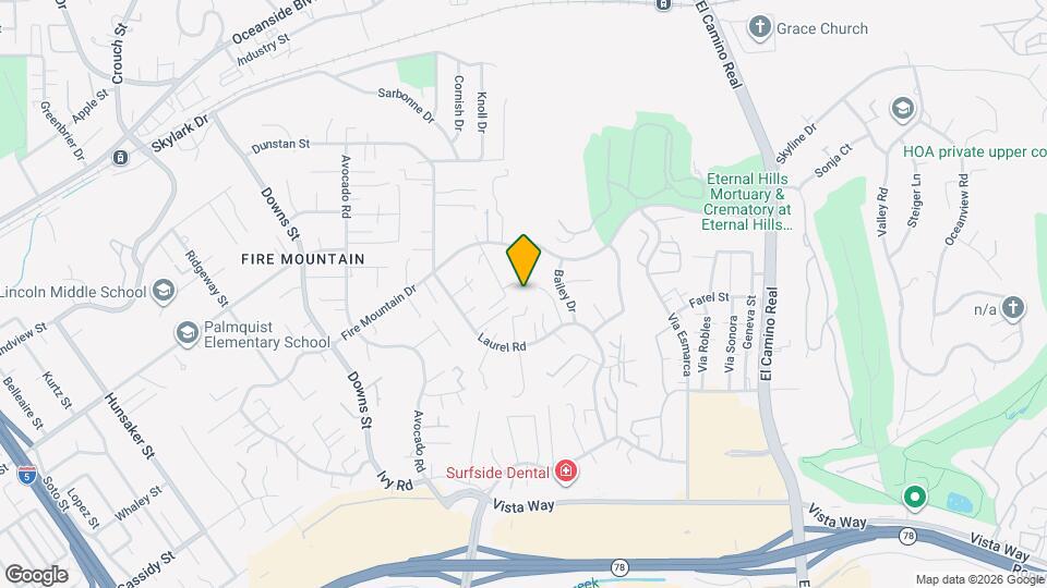 2592 Yucca Rd Map and Location Details