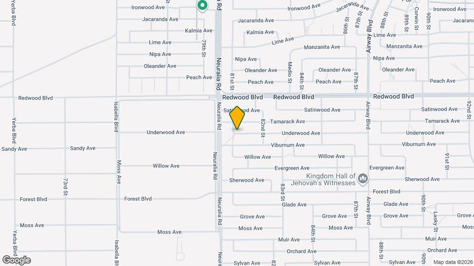 8109 Underwood Ave Map and Location Details