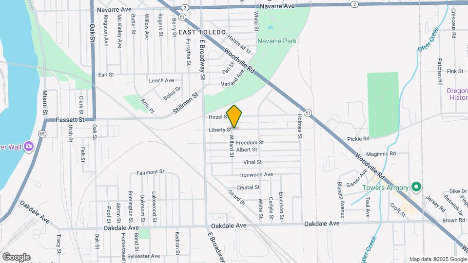 1204 Liberty St Map and Location Details