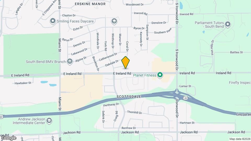 1515 E Ireland Rd Map and Location Details