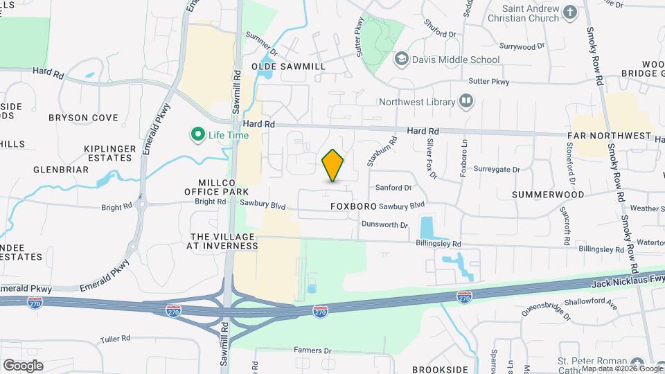 2566 Sandbury Blvd Map and Location Details