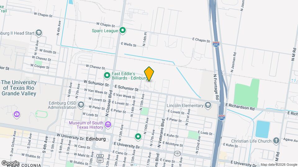815 North 15th Pl Mapa y Detalles de la Ubicación