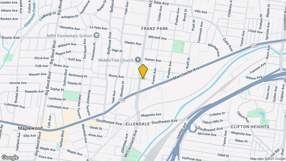 6938 Bruno Ave Map and Location Details