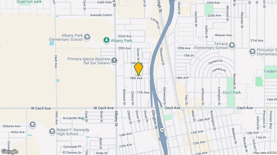 1800 Dover St Map and Location Details