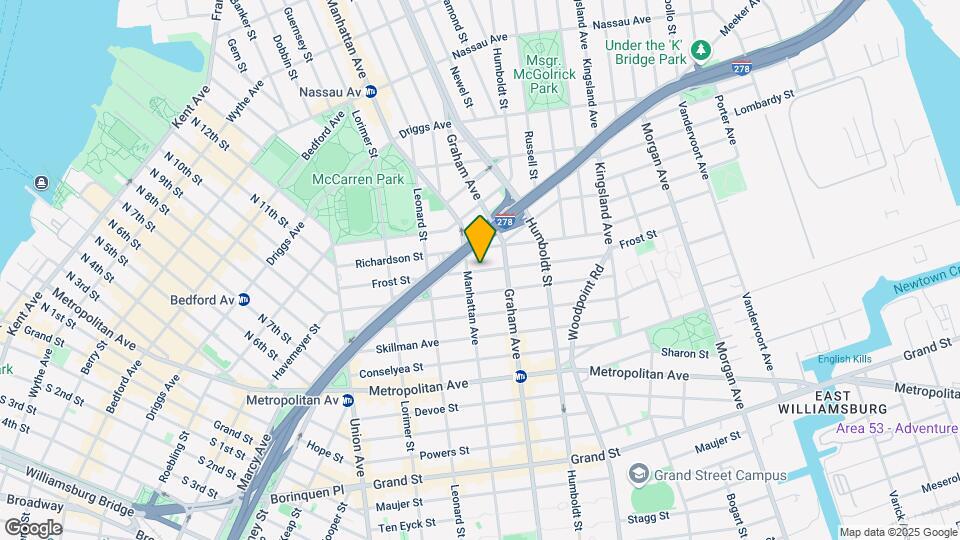 137-139 Frost St Map and Location Details
