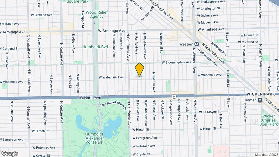 1701 N Fairfield Ave, Unit 1 Map and Location Details
