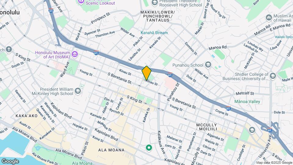 1425 Kinau St Mapa y Detalles de la Ubicación