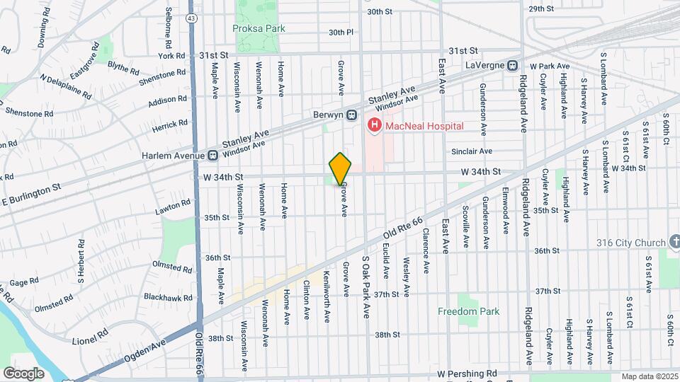 3416 Grove Ave Map and Location Details