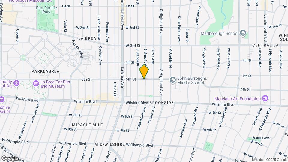 603 S Mansfield Ave Map and Location Details