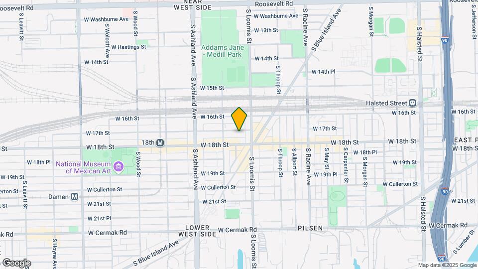 1427 W 17th St Map and Location Details