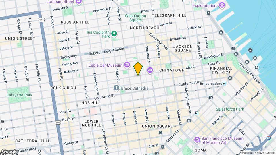 1021 Clay St, Unit 1023 Map and Location Details