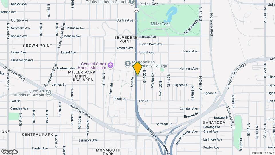 5511 N 30th St Map and Location Details