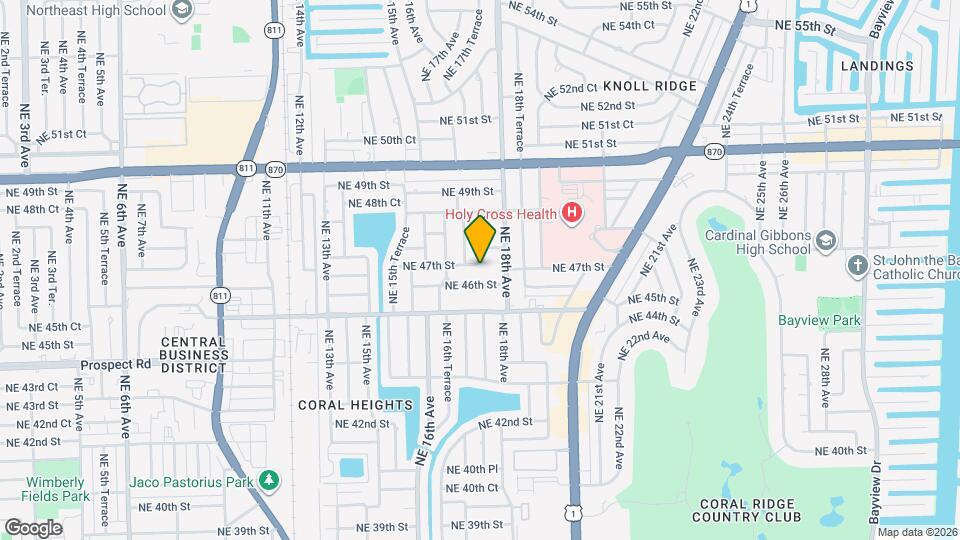 1754 NE 47th St Mapa y Detalles de la Ubicación