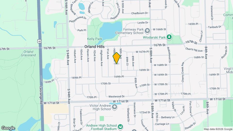 16805 Hilltop Ave Map and Location Details