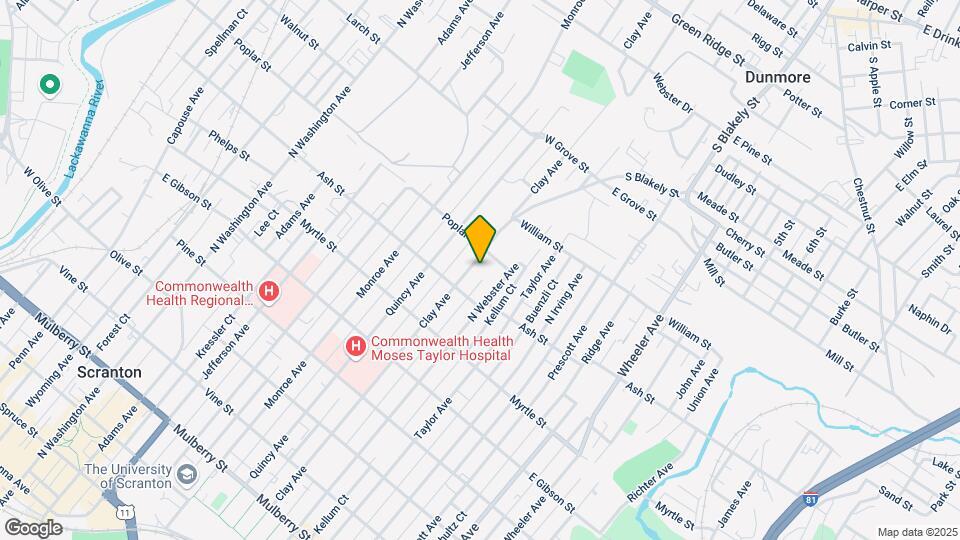 1028 Clay Ave, Unit #B Mapa y Detalles de la Ubicación