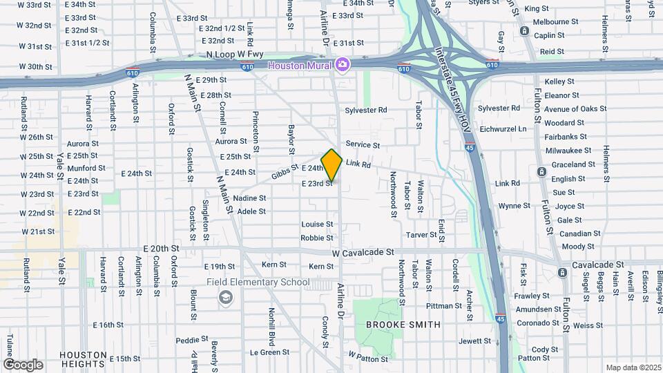 1234 E 23rd St Map and Location Details