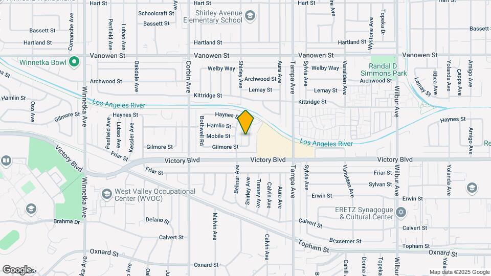 6445 Shirley Ave Mapa y Detalles de la Ubicación