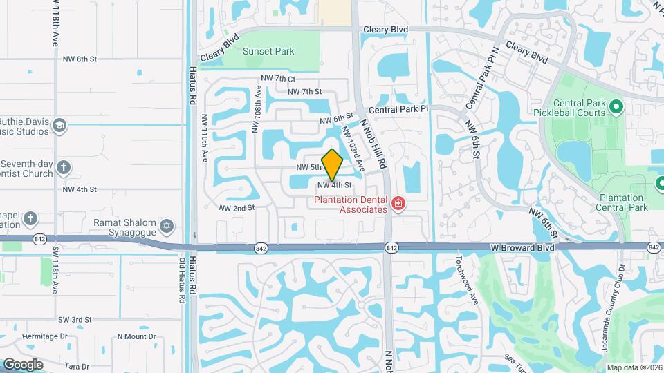 10478 NW 4th St Map and Location Details